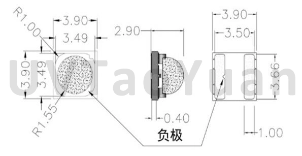 UVB LED Light Source SMD3939 308nm UVB LED Bead 290/295/308nm