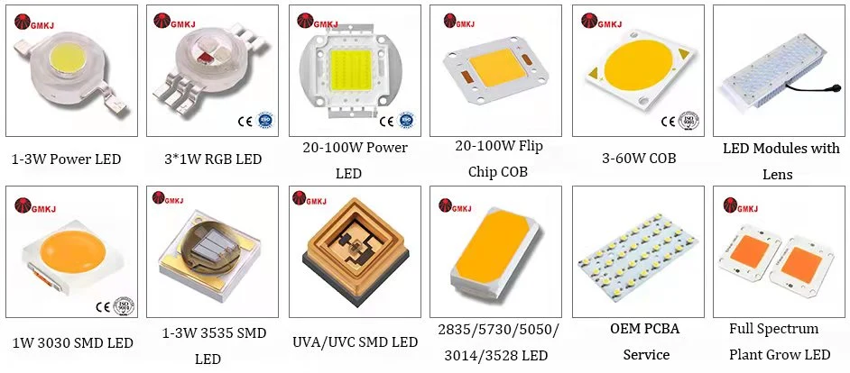 UV LED Diode Four Chips UVA 380nm 390nm 400nm 405nm 1W 3W 4W 12W 5050 SMD LED Chip